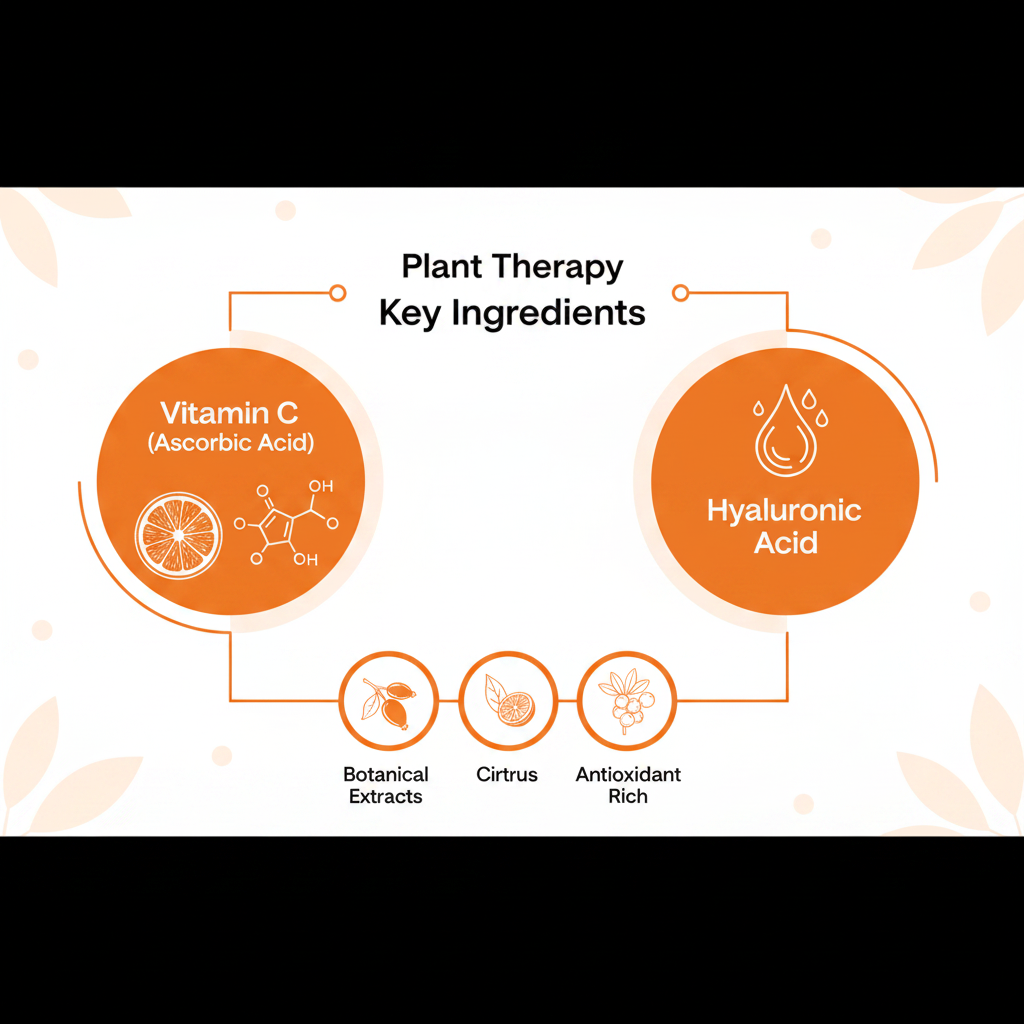 Plant Therapy Vitamin C Facial Serum with Hyaluronic Acid | 1 FL. OZ. (30 mL)