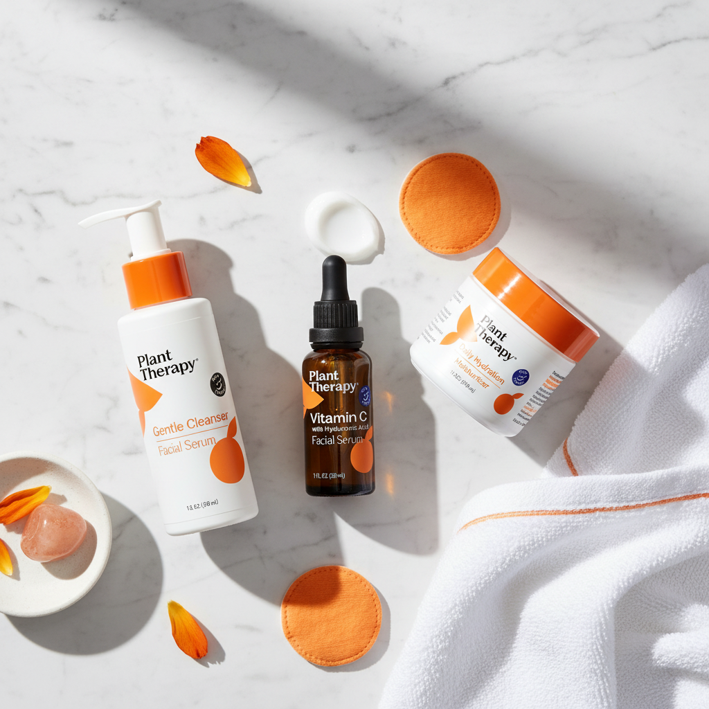 Plant Therapy Vitamin C Facial Serum with Hyaluronic Acid | 1 FL. OZ. (30 mL)