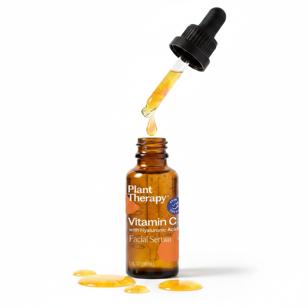 Plant Therapy Vitamin C Facial Serum with Hyaluronic Acid | 1 FL. OZ. (30 mL)